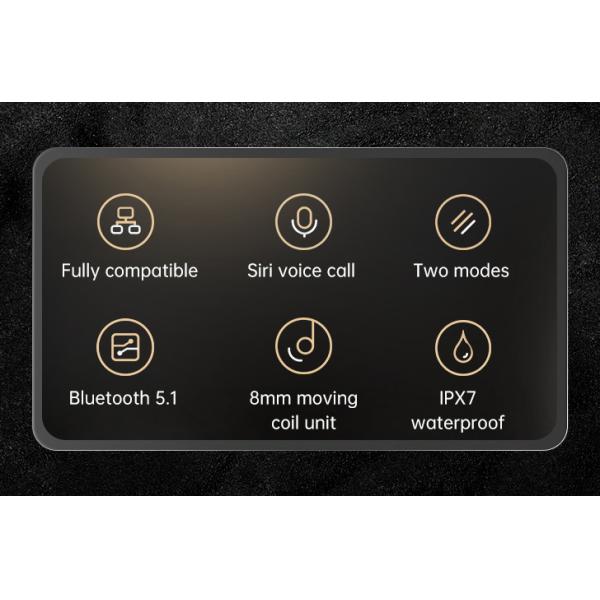 BLE5.1 Low Latency Wireless In Ear Earphones CVC8.0 HSP Wireless Microphone Earbuds