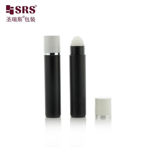 RPP(P)-35ml Frosted Black Plastic Roller Bottle For Disinfectant Deodorant Liquid