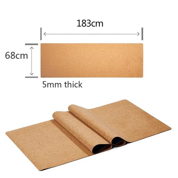 Cork Material Yoga Mat, Workout mat, Patterned Design Cork Yoga Mat,  ECO-Friendly Yoga Mat,Gym Mat