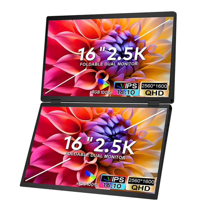 2.5K Foldable Computer Monitor QHD Metal Shell 16 Inch Portable Monitor