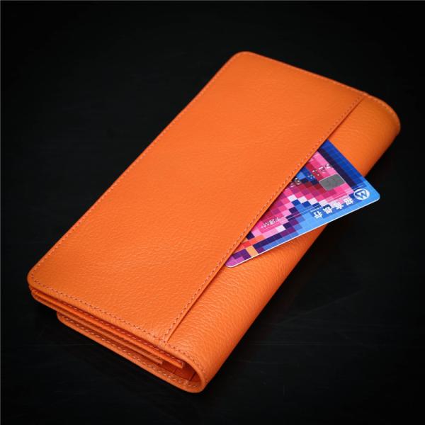 Real Leather Bifold Wallet Black Open Mini Purse For Men WA24