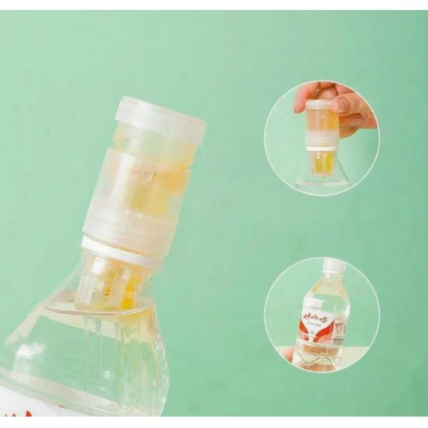 Premium 350ml PET Honey Water Bottle with Honey Cap - Empty Portable Container for Honey Beverage Packaging