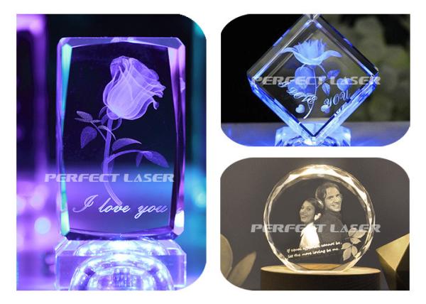 Máquina de gravação a laser de cristal interno 4500dot/S 3D para decoração de publicidade para casa