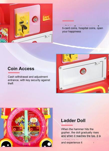 Funny Hitting Ticket Redemption Game Machine For Game Room 186*111*222mm