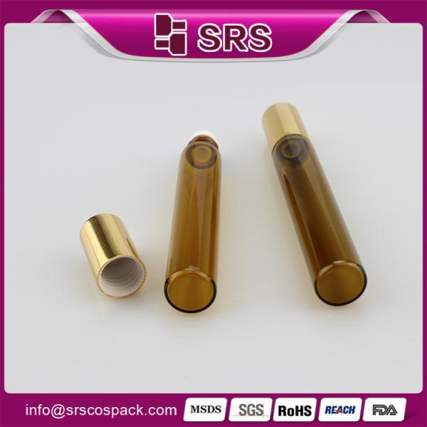 SRS PACKAGING 10ml Glass Roll On Bottle Empty Cosmetic Containers for essential oil