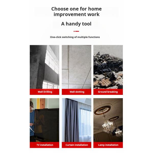 Промышленный электрический ударный молоток многофункциональный бетонный слой молоток 2200W