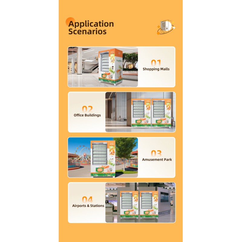 Vendlife Commercial Frozen Vending Machine With Elevator Delivery & Automatic Smoothie Function Wholesale OEM