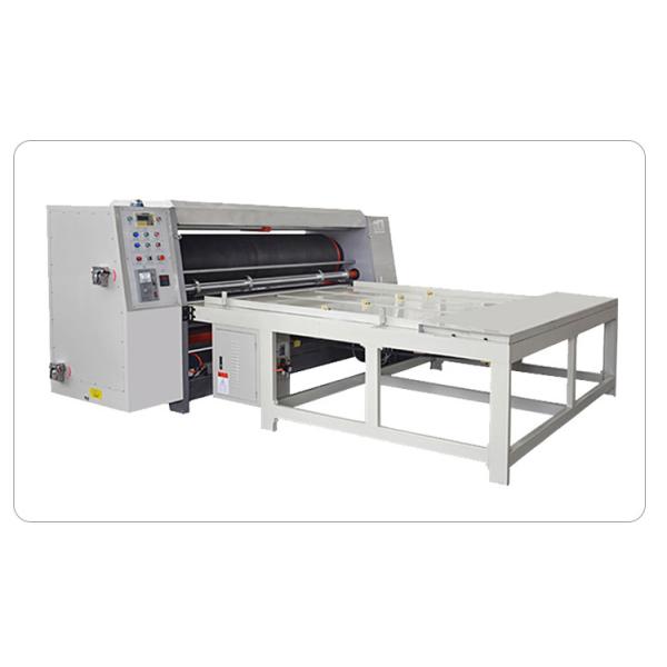 Chain Feeding Industrial Die Cutting Machine Semi Auto Rotary With Slotter Knife