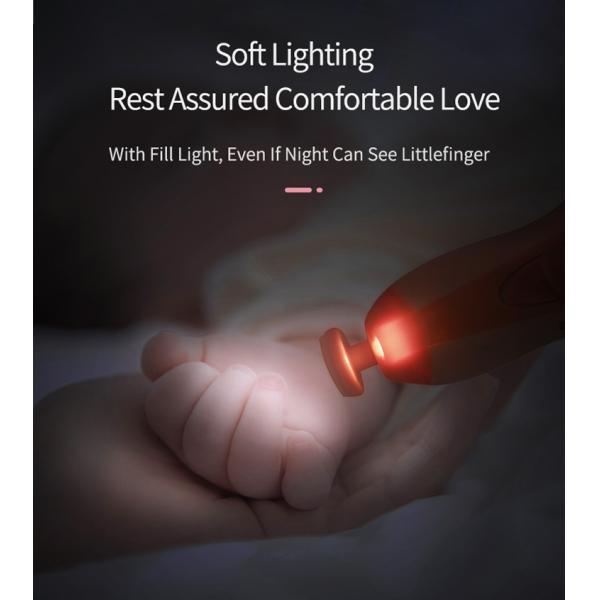 Hot selling  Electric Nail Trimmer Nail File Toes Fingernails Care with LED Light for Newborn baby Kids and Adult