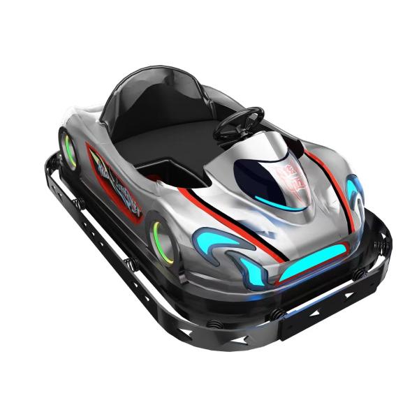 Amusement Coin Operated Arcade Machines Fiberglass Electronic Thunder Chariot Bumper Car