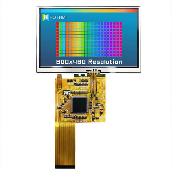 4,3 сенсорная панель решений 800x480 дисплея дюйма изготовленная на заказ сопротивляющаяся
