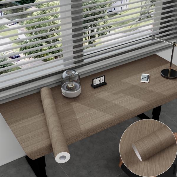 Moisture-Proof Wood Grain Wallpaper Self-Adhesive PVC Roll