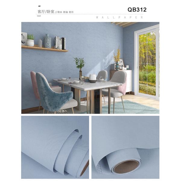 Papel de pared de tela azul rosa Papel de pared de tela impermeable para pared