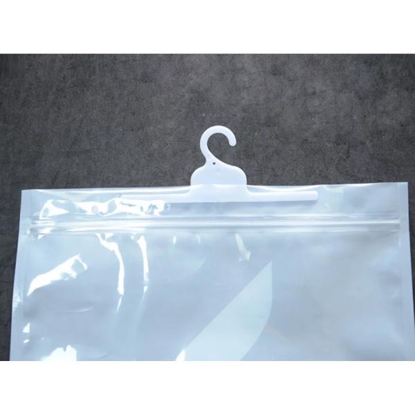 200 Micron Plastic Zipper Packing Bags With Bottom Gusset