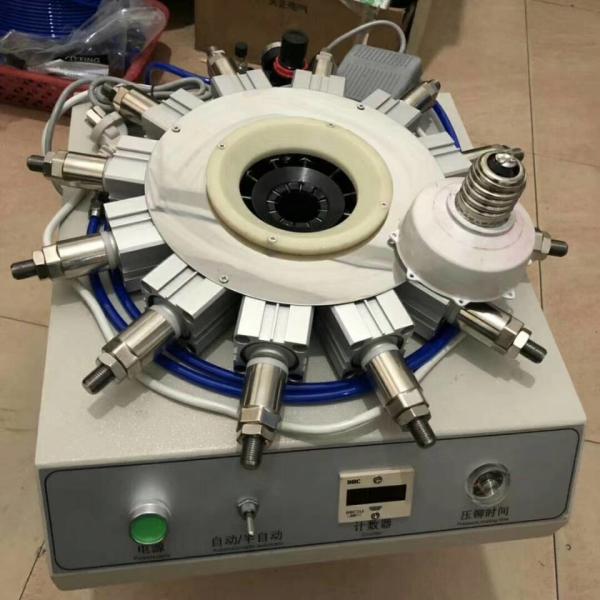 B22 Bulb Cap Crimping Punching Machine For LED Bulb Cap Base Holder Crimping