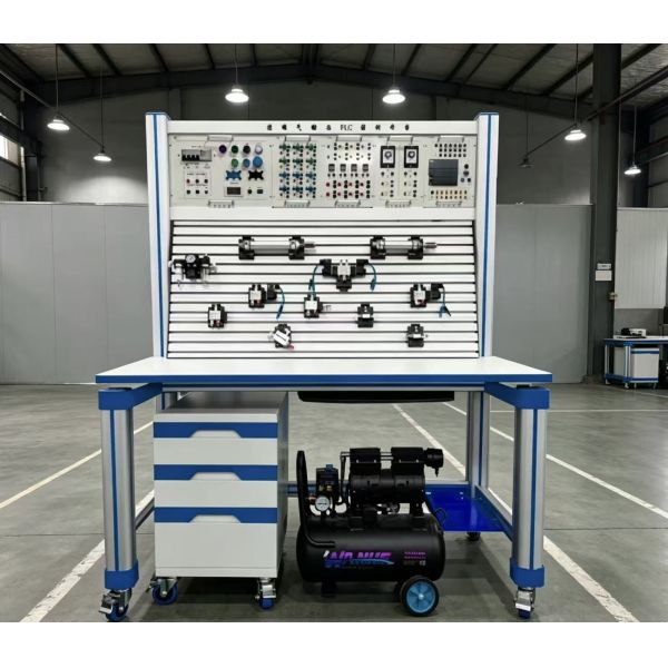 Transparent Pneumatic Training Workbench with AC380V Power Input for Basic Pneumatic Circuits and PLC Training Equipment