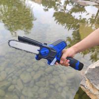6' 21V à piles Mini tronçonneuse électrique à main Coupe d'arbres sans fil
