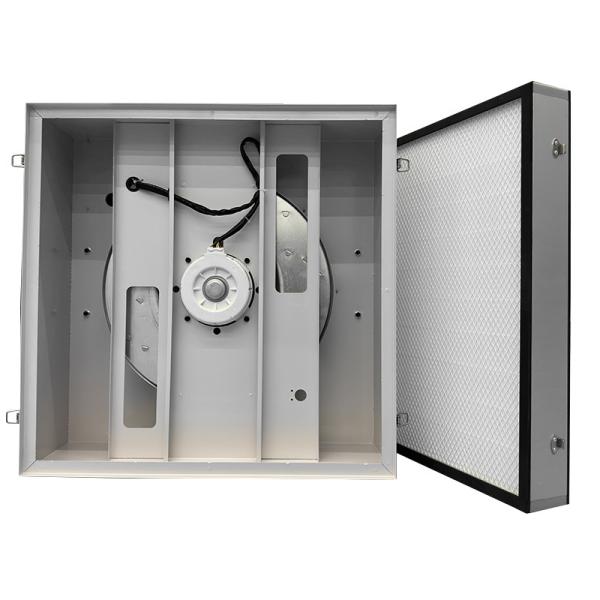Aluminized Zinc Plate Fan Filter Unit with HEPA Air Speed 0.45-0.75m/s and 2 Years Warranty for Cleanroom Equipment