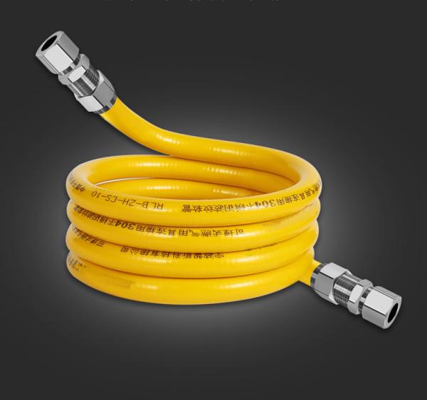 Flexible Corrugated Stainless Steel Gas Pipe Outer Dia 13.5mm