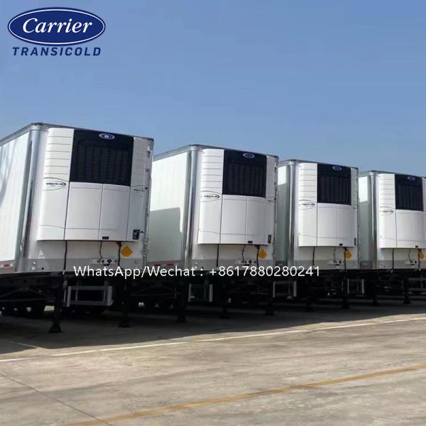 Semi Trailer Carrier Truck Refrigeration Units Self Powered Vector 1550