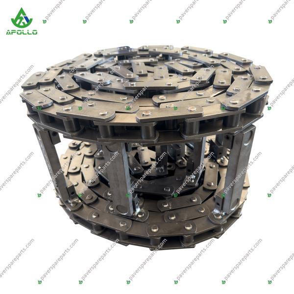 APOLLO Industrial Paver Conveyor Chain Abrasion Resistant Smooth Operation Asphalt Paver Chain