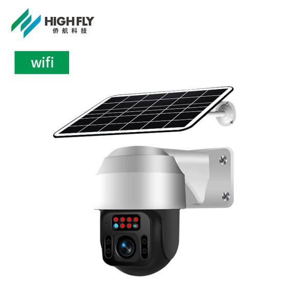 HD 1080P Camera Security Outdoor PTZ Surveillance Camera Full Color Night Vision Motion Detection Wifi Solar Camera