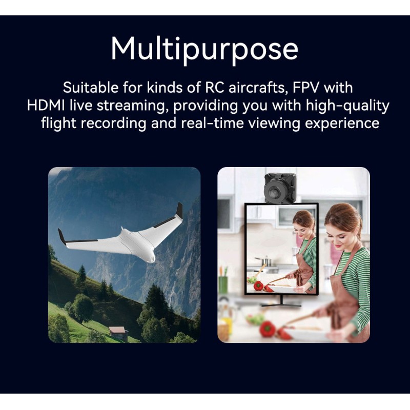 Runcam Split-H Support 1080P Recording And Output Built-In Microphone Remote Control Camera For RC Drone FPV Airplane