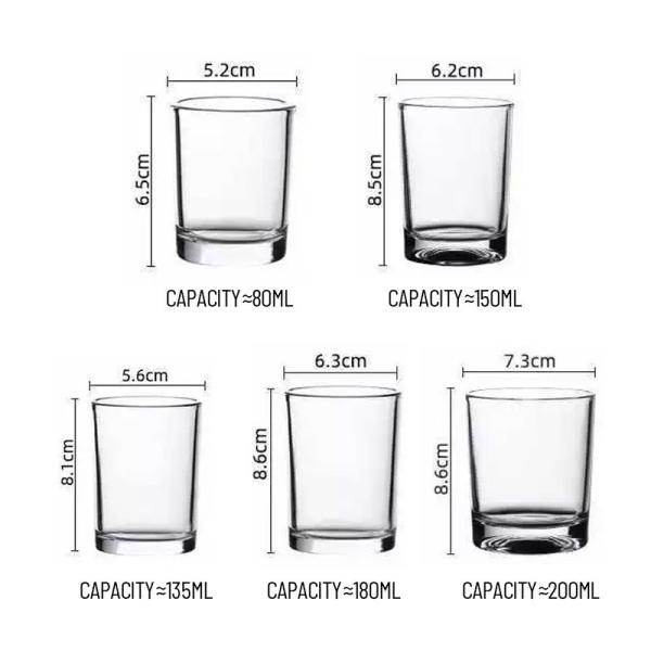 Elegant Business Glass Water Cups