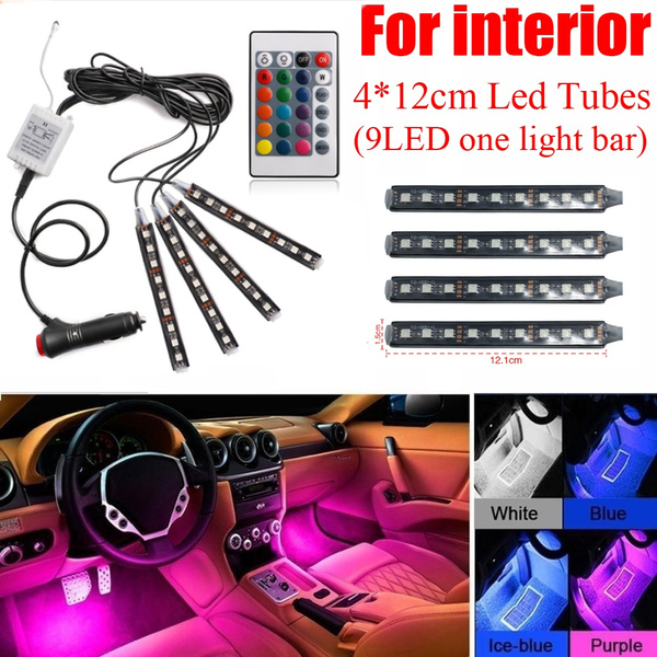 Wireless Multicolor 5050 4pcs Car Underbody Lights