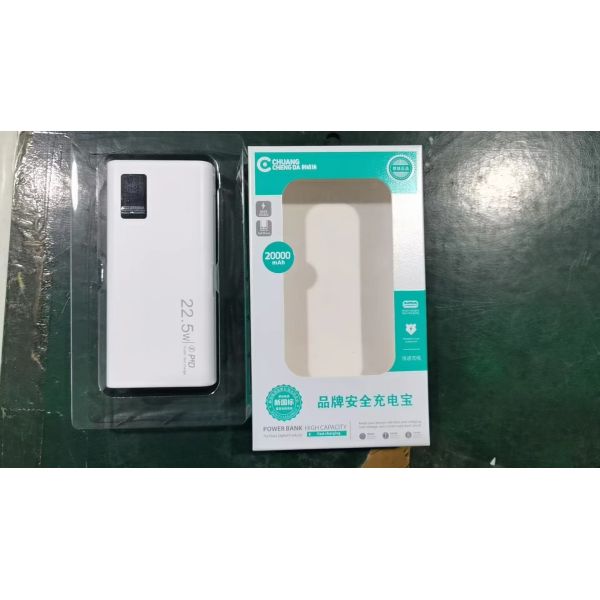 USB Wired Power Bank 10000mAh 20000mAh 22.5W Fast Charging LED Display Portable Charger