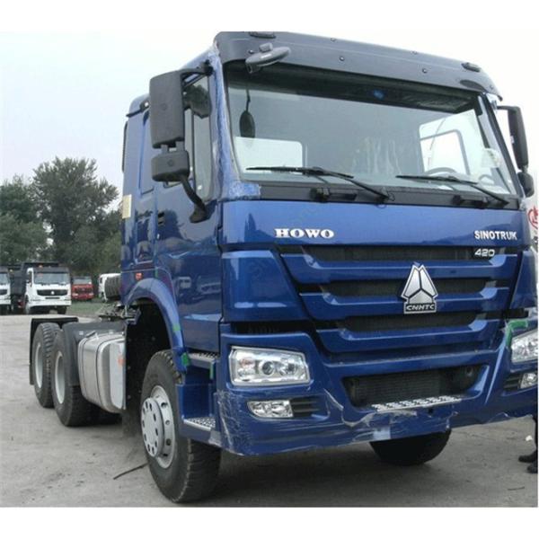 EURO II Tractor Head Trucks 420 HP 6 * 4 Drive Wheel Diesel Fuel Type