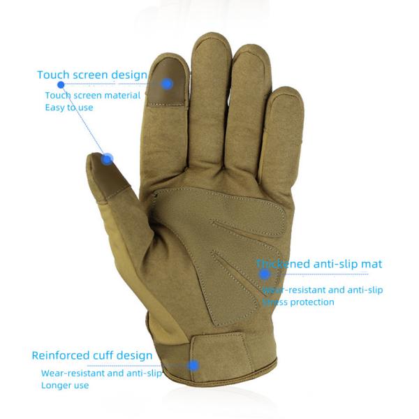 Touch Screen Waterproof Riding Gloves Anti Slip Wear Resistant