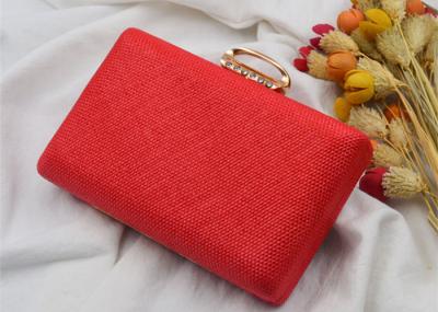 Summer Female Party Wedding Evening Clutch Bags , Ladies Clutch Bags With Ring Clasp