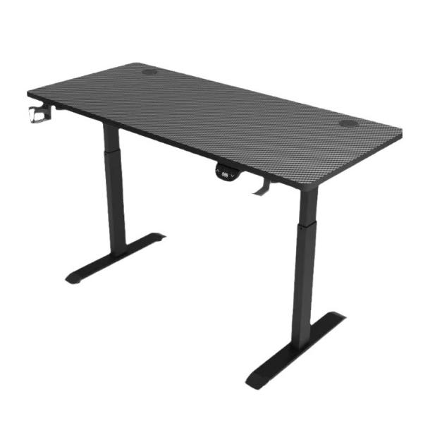 Гостиная Сдвижимый черный металл Электрический высота регулируемый стоячий стол с одним мотором