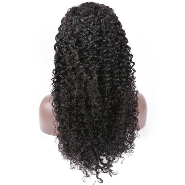 Deep Wave 100% Raw Virgin Lace Front Wigs With Baby Hair / Indian Human Hair Extensions