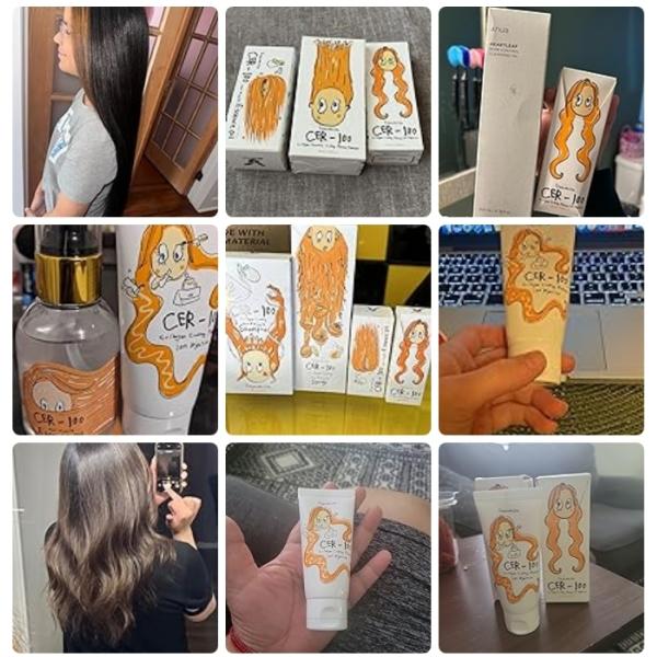 Collagène de porc laitier Ceramide revêtement de protéine Masques de traitement capillaire 3,38 oz 100 ml