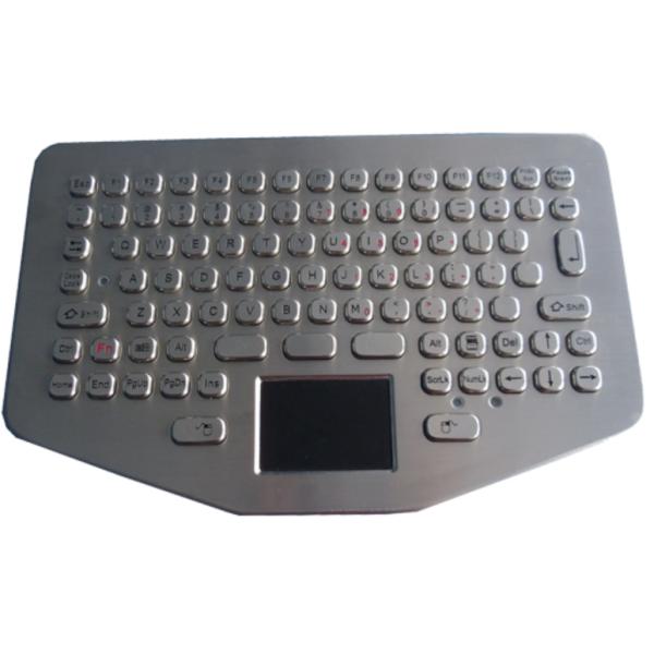 IP65 Static Vehicle Metal Ruggedized Keyboard Waterproof Touchpad 94 keys