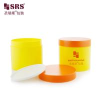SRS 400g Masque facial mono-murale de grande taille éclatant en PP Crème en pot décoration Peinture PCR Contenant d'emballage