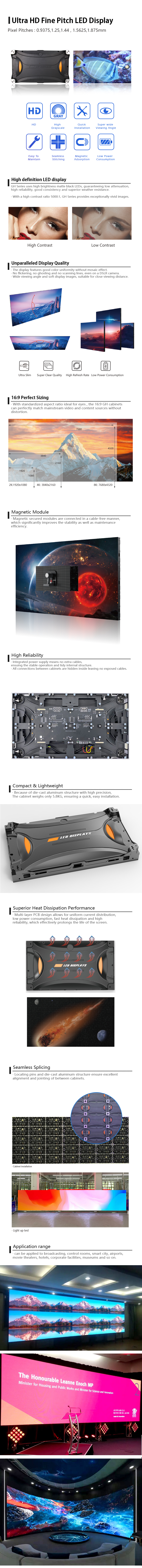 Цветовая температура экрана СИД мелкого шага RGB 8K HD регулируемая