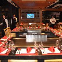 Mobiliário de decoração personalizado Comércio Teppanyaki Grill Table 500x380mm Tamanho de cozinha