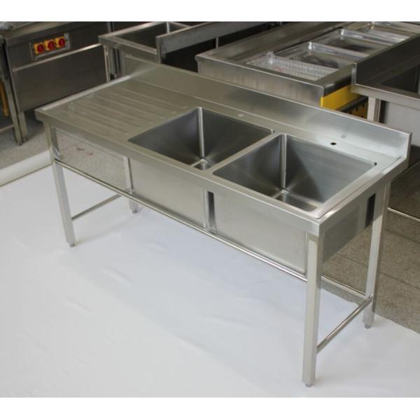 Напольные водоустойчивые квадратные коммерчески раковины нержавеющей стали с Drainboard