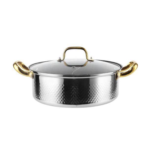 New Arrival Soup & Stock Pot Induction Cookware Kitchen Pots 304 Stainless Steel Hot Pot With Divider