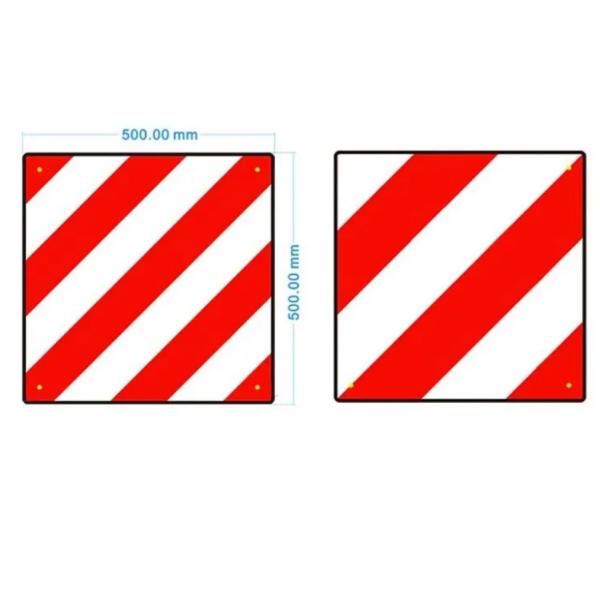 500x500 Reflective Motorhome Rear Warning Sign Aluminium Bike Rack Warning Sign