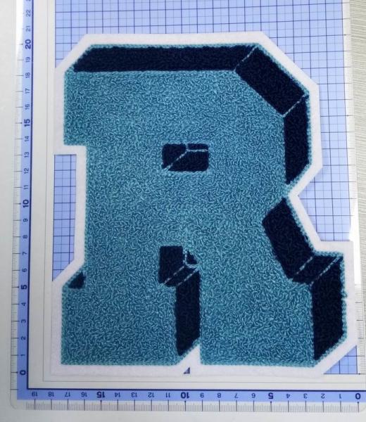 PMS Felt Embroidery Chenille Patches Heat Cut Border 5x5cm
