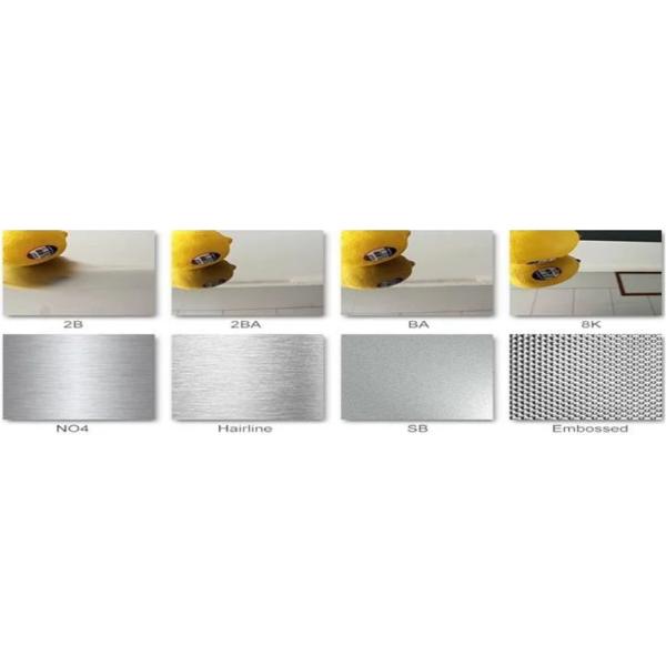 Sus304 304 316 4 X 8 Stainless Steel Sheet 8k Mirror Finish In Pvc