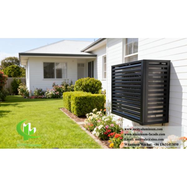 Cache-climatiseur pour ventilateur de climatisation, écran en aluminium, cache pompe à chaleur