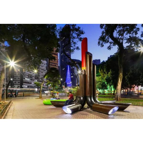 Handmade Stainless Steel Sculptures Plaza Large Outdoor Metal Sculptures