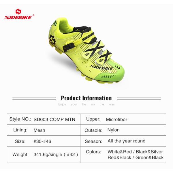 Breathable MTB Cycling Shoes , Mountain Bike Sneakers OEM / ODM Accept