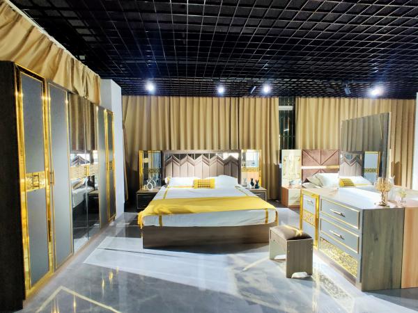 MDF Wood Hotel Furniture Sets Single King Bed Modern Bedroom Furniture