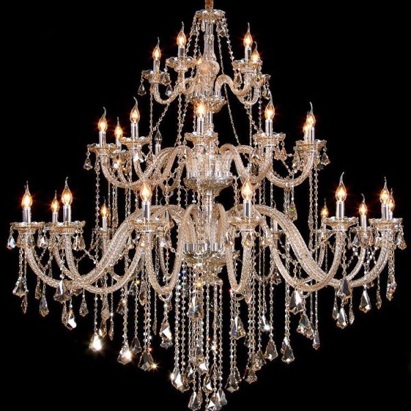 Customized European Luxury LED Chandelier with 4100K Neutral White Light 30000 Hours Lifespan and 360° Beam Angle